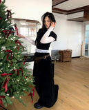 Horin Shirring Half Turtleneck Short Sleeve T-Shirt