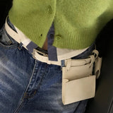 SUEDE POCKET/BELT SET