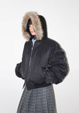 (6oz) FUR HOOD PADDED JUMPER