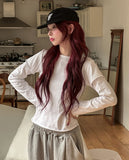 Multi-pattern leather strap pillbox ballcap