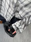 Wrinkle Check Overfit Shirt