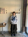 [unisex] Dokiri Lettering Brushed Hoodie