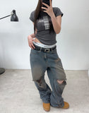 Alp Dusty Damage Denim Pants