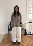 [unisex] Maje Stripe Over Long Sleeve Tee