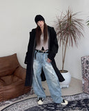 Dia Camo Brush Denim Pants