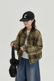 [BAONHAUS] Nakiki Check Zip-Up Jumper