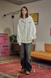 Peace Moment Embroidered Hood Zip-Up