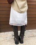 Maje Lace Silky Midi Skirt