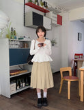 Nekomi Pleated Midi Skirt