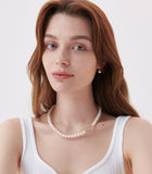 H-edition Dessert Ball Silver Pearl Earring