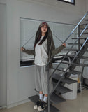 Side Round Pile Bermuda Pants