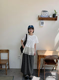 [BAONHAUS] Genbo Frill Tiered Short Sleeve Tee