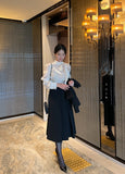 Sharo satin tie blouse