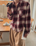 Flute Crop Check Shirt