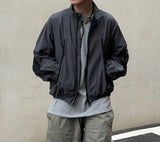 Curve Incision Zipper Jumper