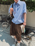 [PLAN MADE/MADE] Infold ST Tie Short Sleeve Shirt