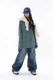 Leon stripe over long sleeve