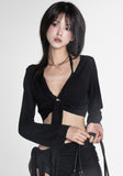 Draw Layered Net Cover Up Bikini