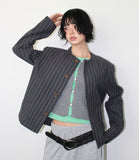 LINEN STRIPE JACKET
