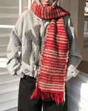 Choky Stripe Wool Muffler