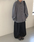 [Unisex] Hyusi Check Over Long Sleeve Shirt