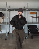 Padded High Neck Bomber Jumper