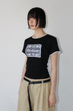 ROSE LACE HALF T