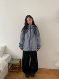 Puke Color Matching Hood Windbreaker