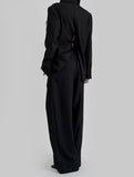 Belt pin tuck slacks