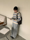 Gels ribbon banding wide pants