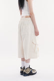 Cedric maxi cargo banding bermuda pants