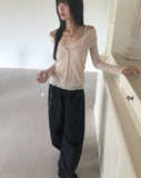 [SET] Bento Basic See-Through Sleeveless Cardigan Set