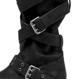 usk Strap Slouched Boots