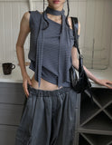 Papi Stripe Two Way Shoulder Scarf Set
