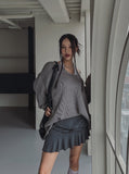 Festry unbalanced skirt