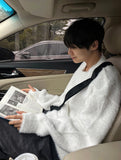 Snow warmer angora knitwear