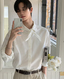 Luke Ribbon Tie Over Fit Shirt