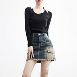 Minen ribbed layered knit