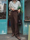 Next 3 pin tuck wide slacks