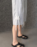 Compu Lace Track Ribbon Bermuda Pants