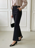 Wadia Boucle Semi Bootcut Slacks