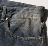 Smudge Balloon Wide Denim Pants