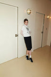 Ruffle Ribbon Crop TEE