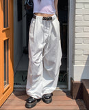 Nick Belted Parachute Nylon Pants
