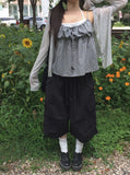 Take See-Through Linen Knit Long Sleeve Cardigan