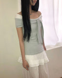 Cornell Off-shoulder Short Sleeve T-shirt
