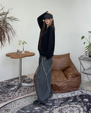 Parento cut-off knit cardigan