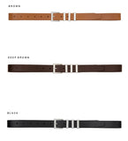 Lotus leather belt