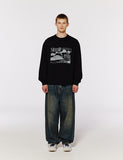 Vintage Wide Balloon Denim Pants
