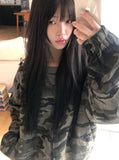 Jack Camo Two-Way String Hood Bomber Jacket